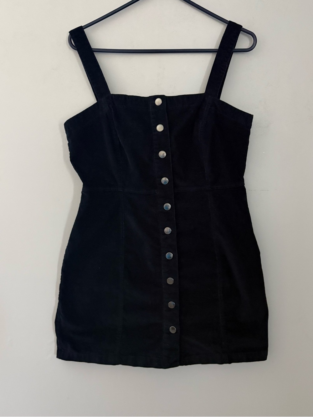 Aeropostale Navy Blue Button-Front Mini Dress